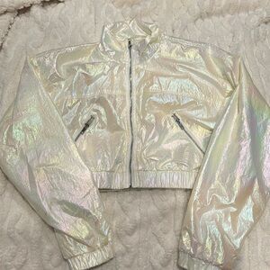 Cropped halo jacket, forever 21